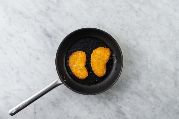 Cuire l'escalope végétarienne 