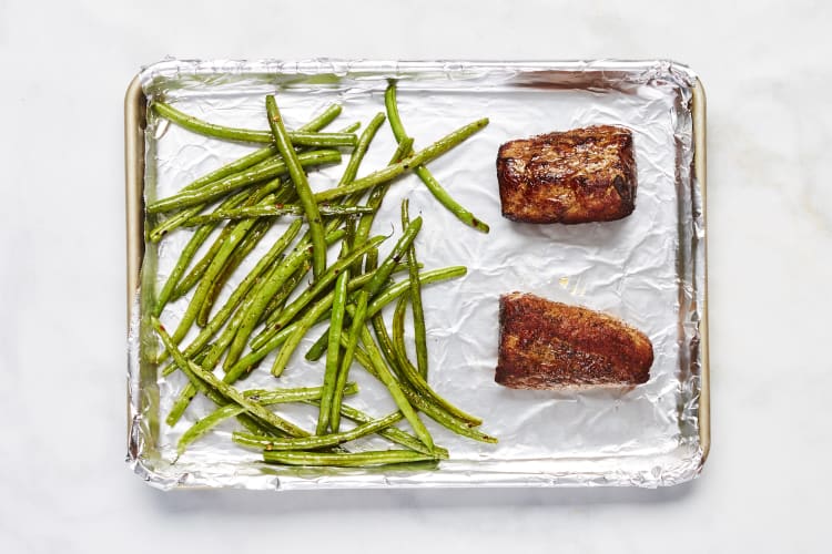 Roast Pork & Green Beans