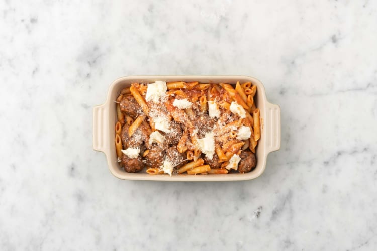 Assemble your Pasta al Forno