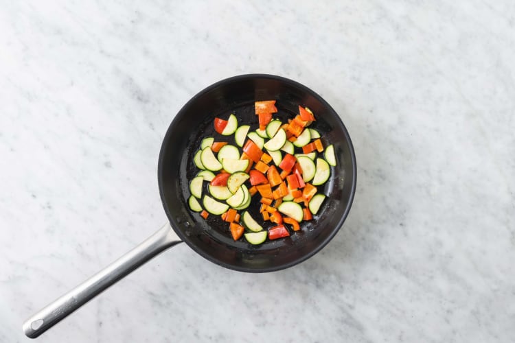 Cook veggie hash