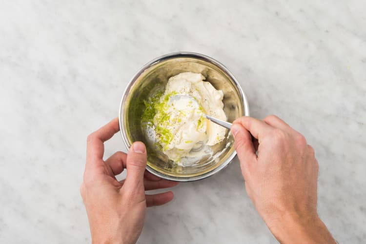 Make lime crema