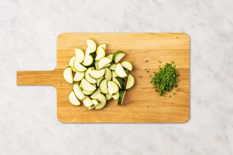 Prep and make honey-garlic sauce