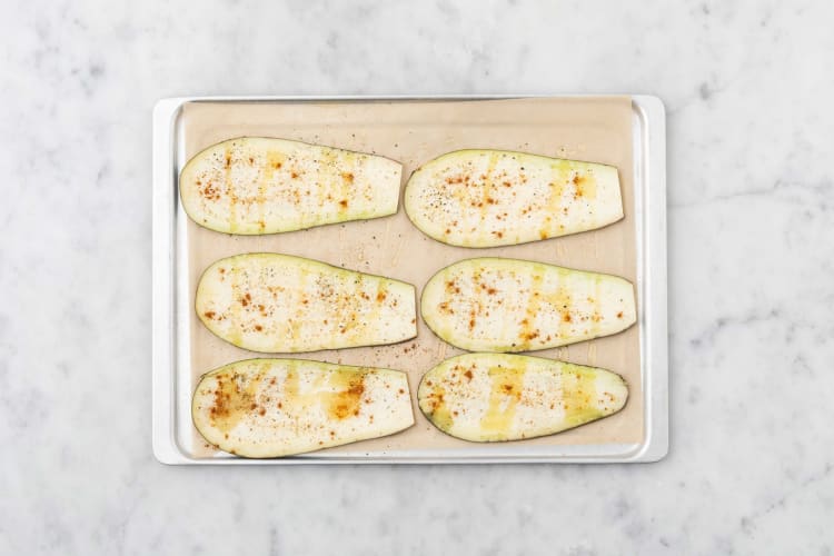 Aubergine backen