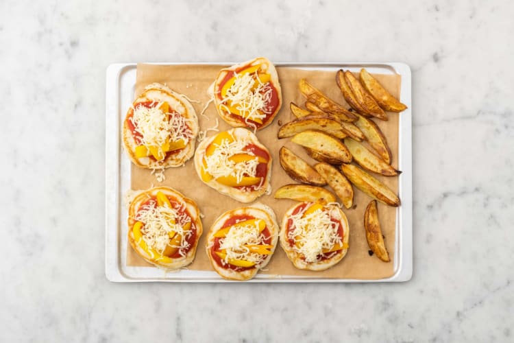 Pancake-Pizzas fertigstellen