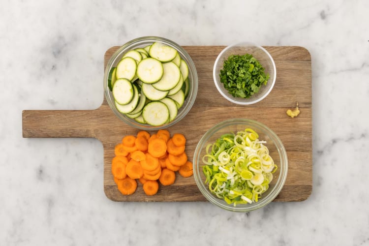 Tagliare gli ingredienti