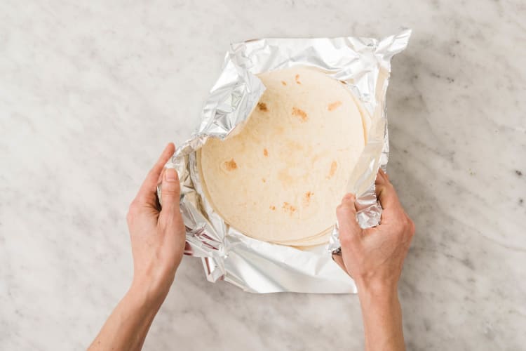 Réchauffer les tortillas