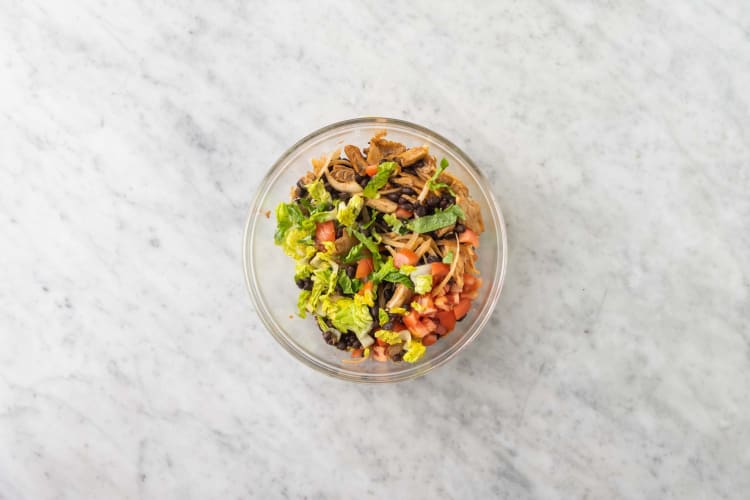 Salat fertigstellen