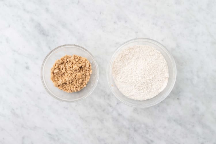 Make cinnamon streusel and prep flour mixture