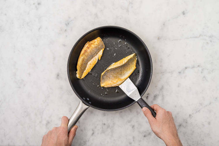 Lemon and Herb Sea Bass in Garlic Butter Recipe HelloFresh