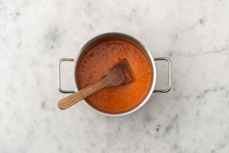 Make chunky tomato soup