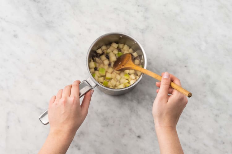 Cook cranberry-apple relish