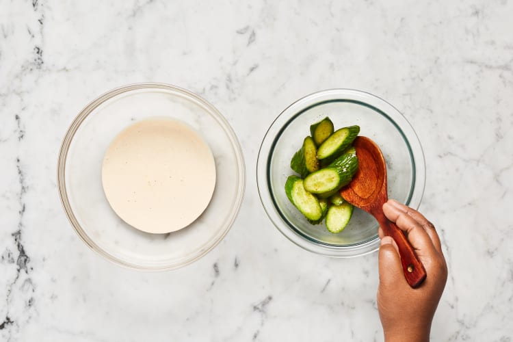 Make Sauce & Prep Cukes