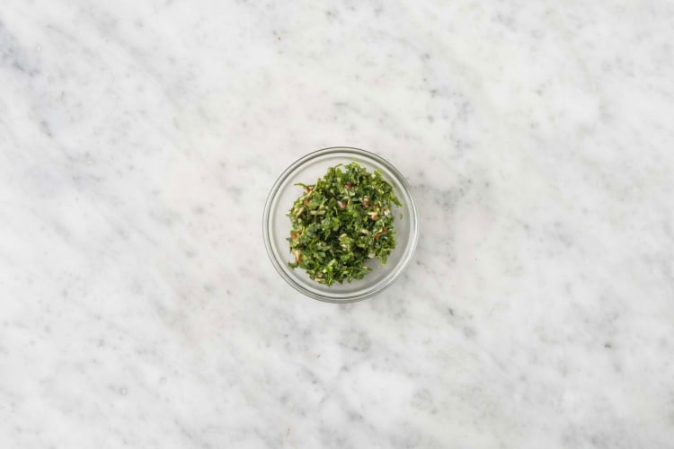 Préparer le chimichurri