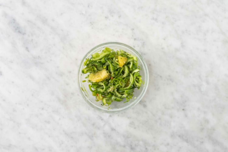 Préparer la salade de concombre