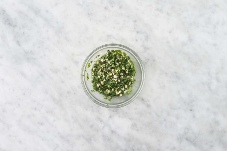 Préparer le pesto