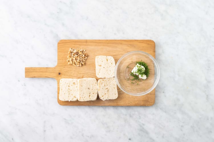 Prepara el queso para el pan