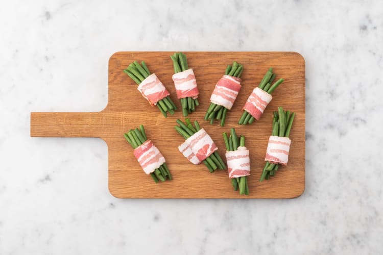 Préparer et enrober les haricots verts