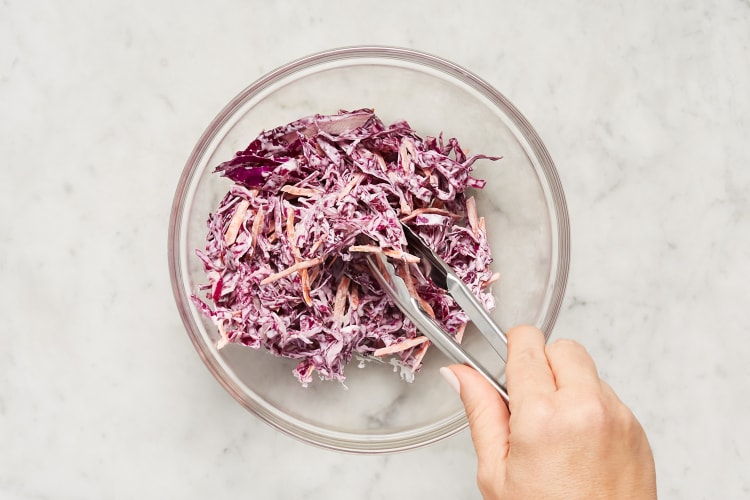 Warm Rice & Make Coleslaw