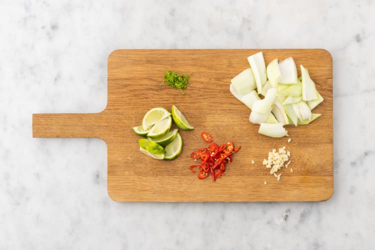 Tagliare gli ingredienti
