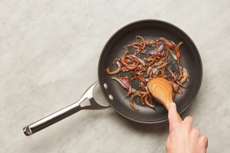 Caramelize Onion & Start Salad