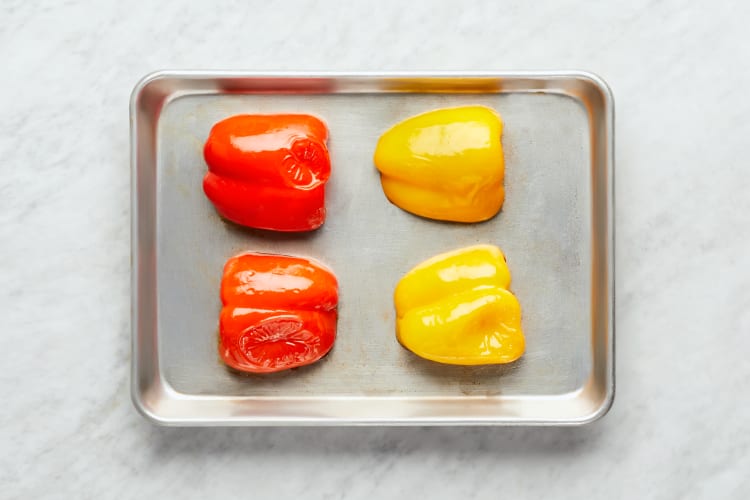 Roast Peppers & Prep