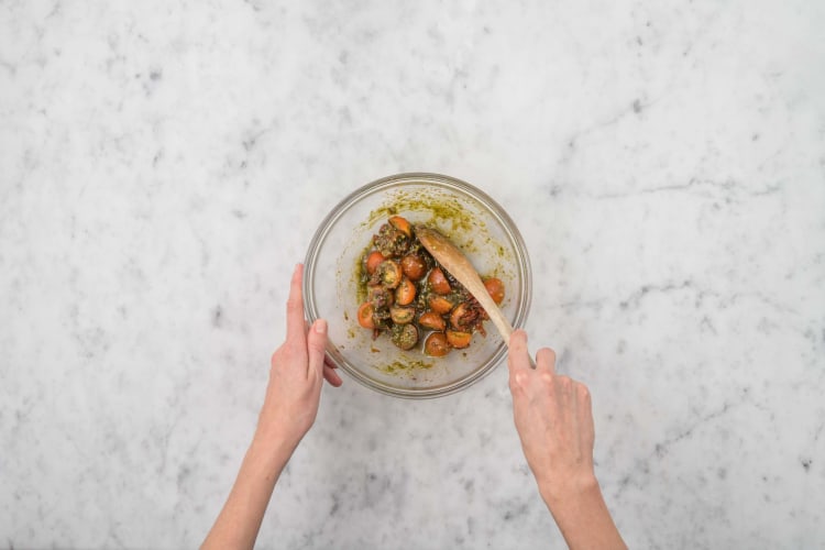 Mediterrane couscous met garnalen Recept HelloFresh