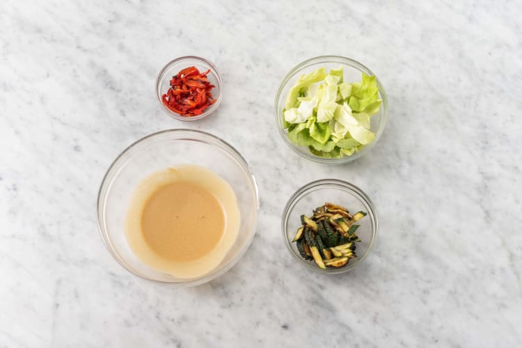 Préparer la vinaigrette 