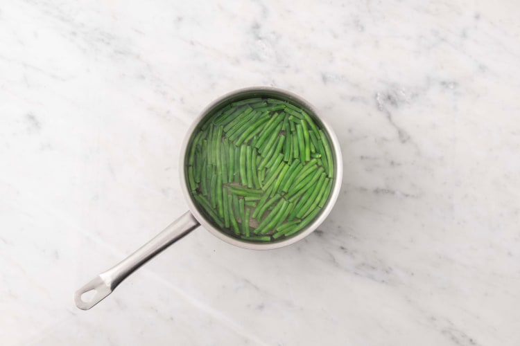 Haricots verts koken