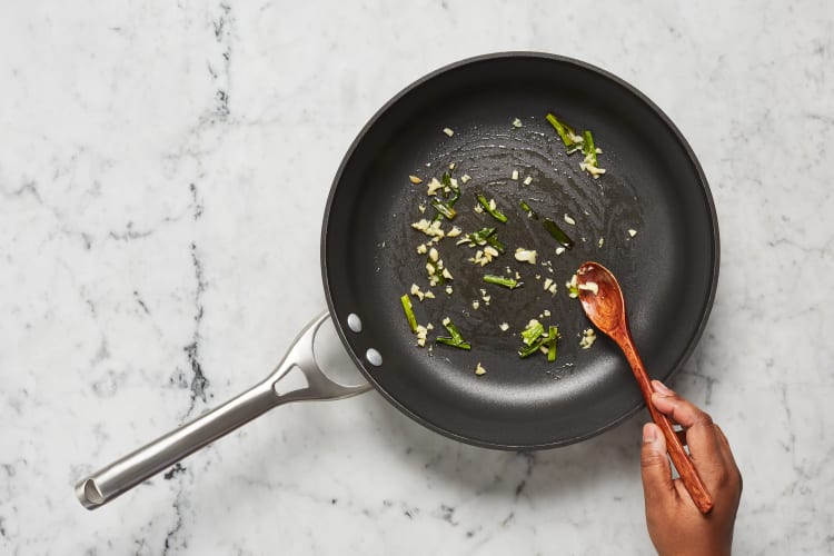 Sear Scallion Greens