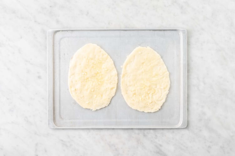 Make garlic flatbreads