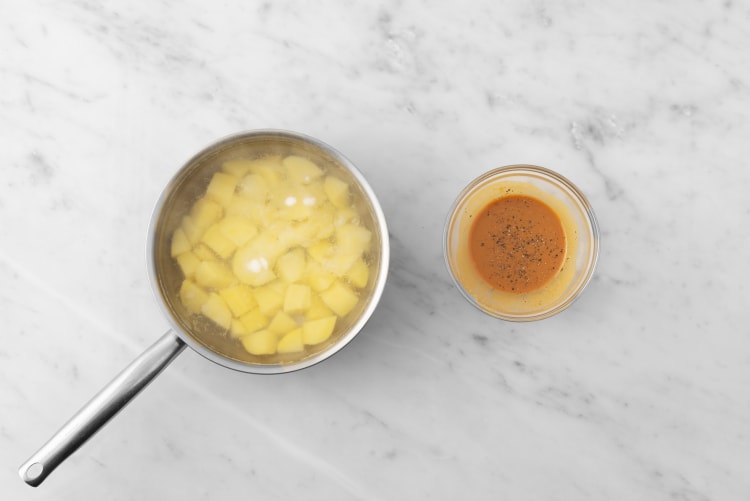 Préparer la sauce à la moutarde