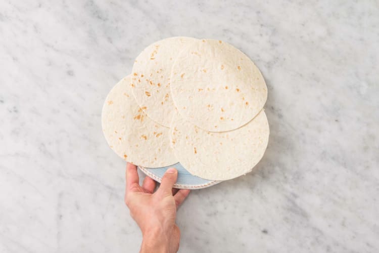 Värm tortillas