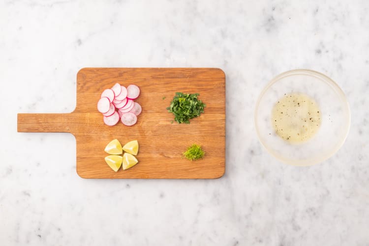 Prep and make vinaigrette