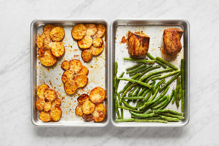 Roast Green Beans & Pork