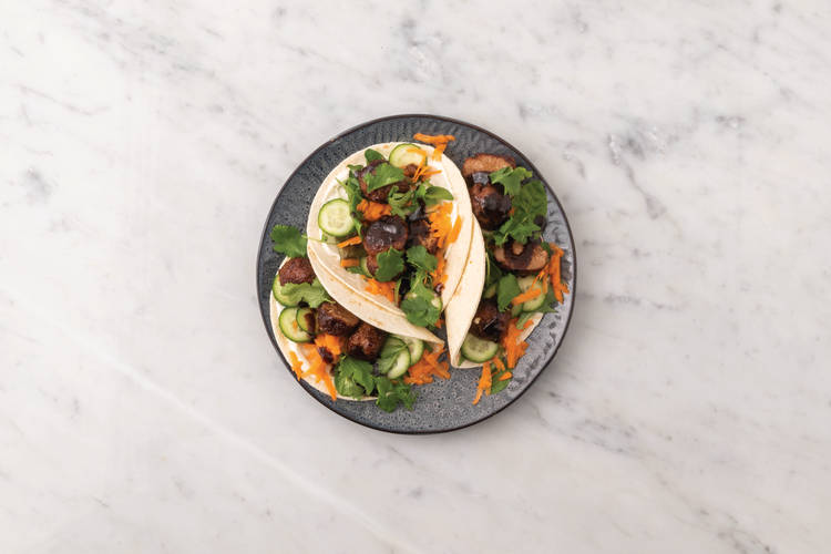 VietnameseStyle Beef Meatball Tacos Recipe HelloFresh