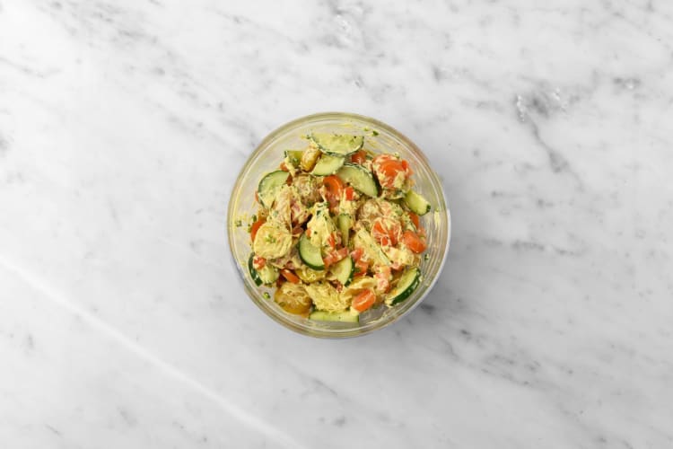 Préparer la salade de grenailles