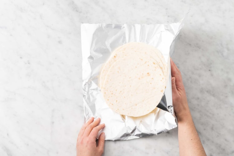 Réchauffer les tortillas