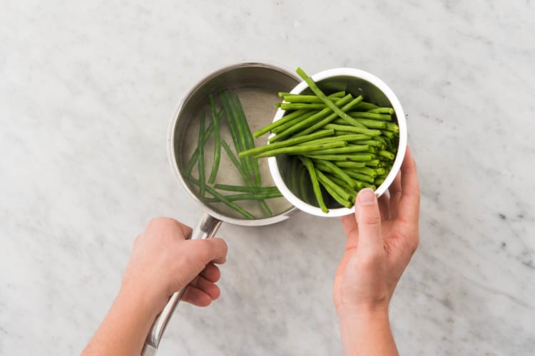 Cuire les haricots verts