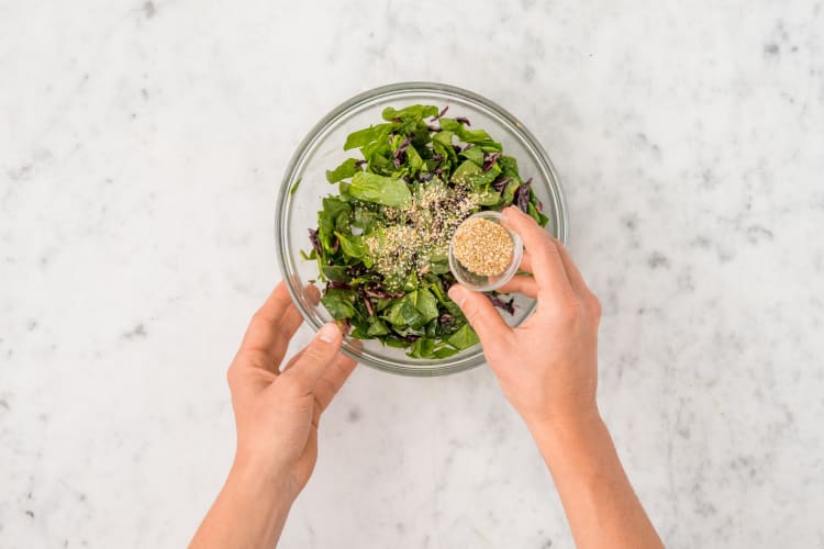 Préparer la salade