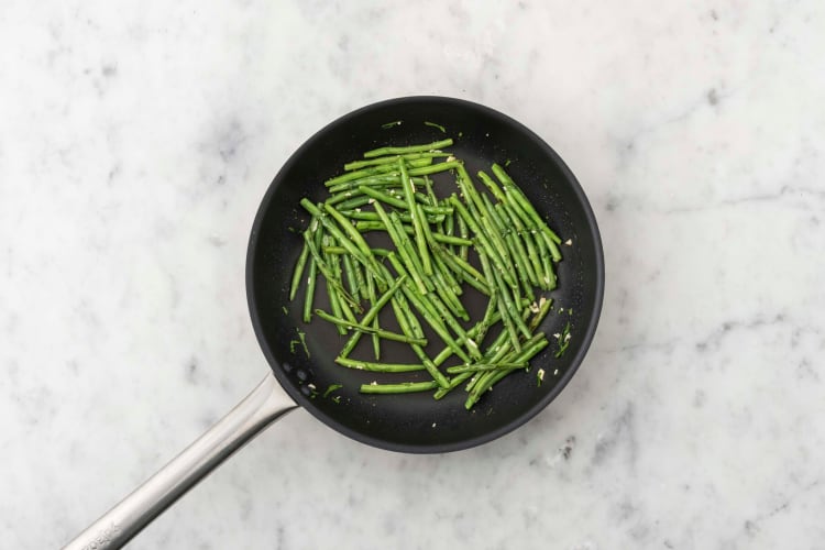 Poêler les haricots verts