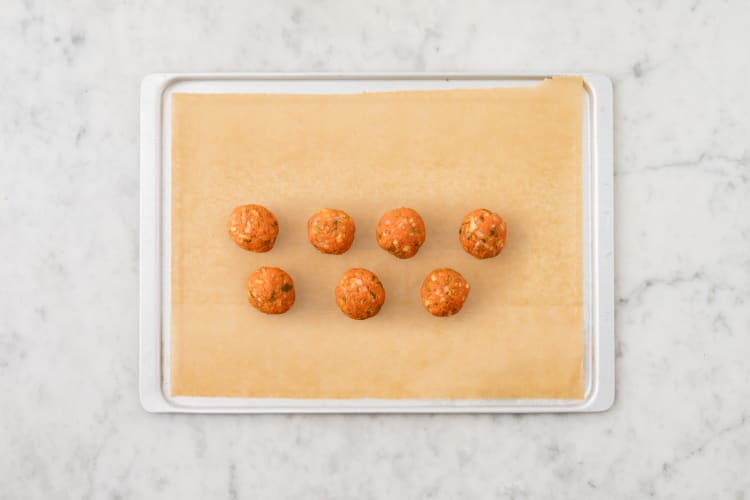 Form and bake meatballs