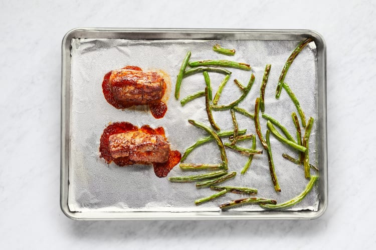 Roast Pork & Green Beans