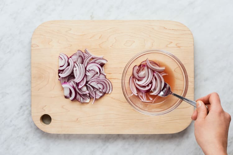 Start Prep & Pickle Onion