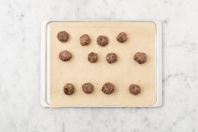 Bake meatballs