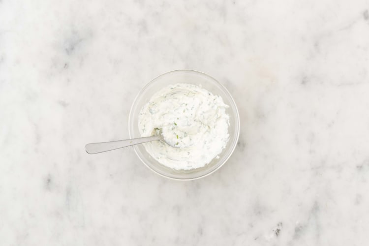 Make cilantro aioli