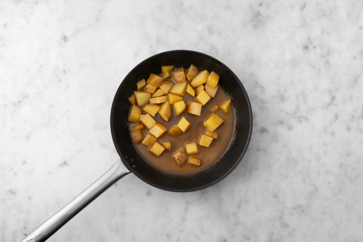 Prep and braise potatoes