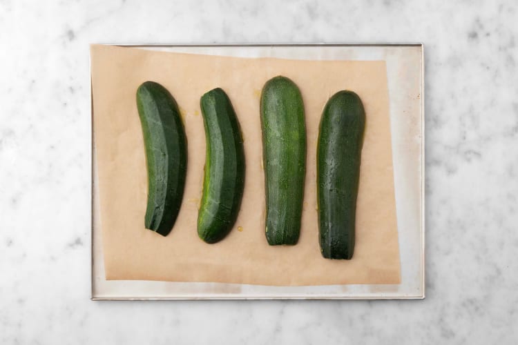 Précuire les courgettes