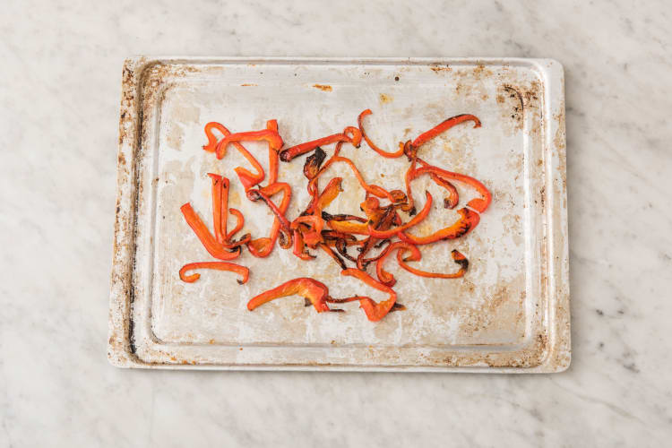 Prep and roast peppers