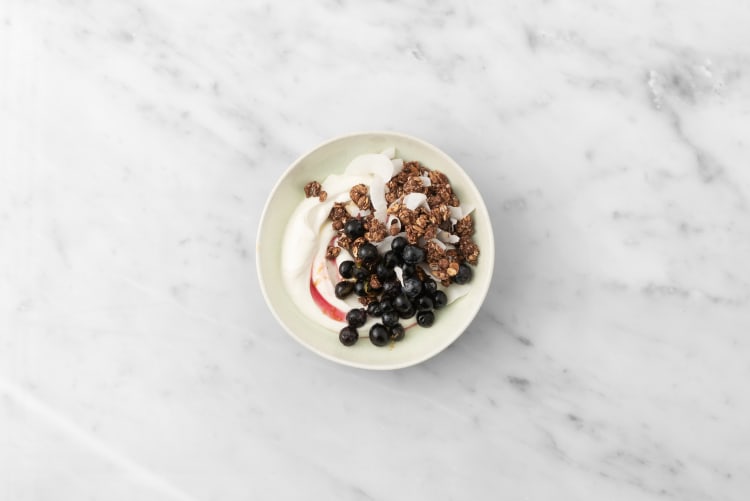 Blueberry and Lime Granola with Greek Style Yogurt