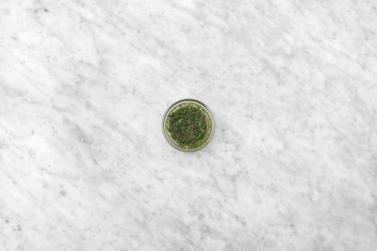 Chimichurri maken